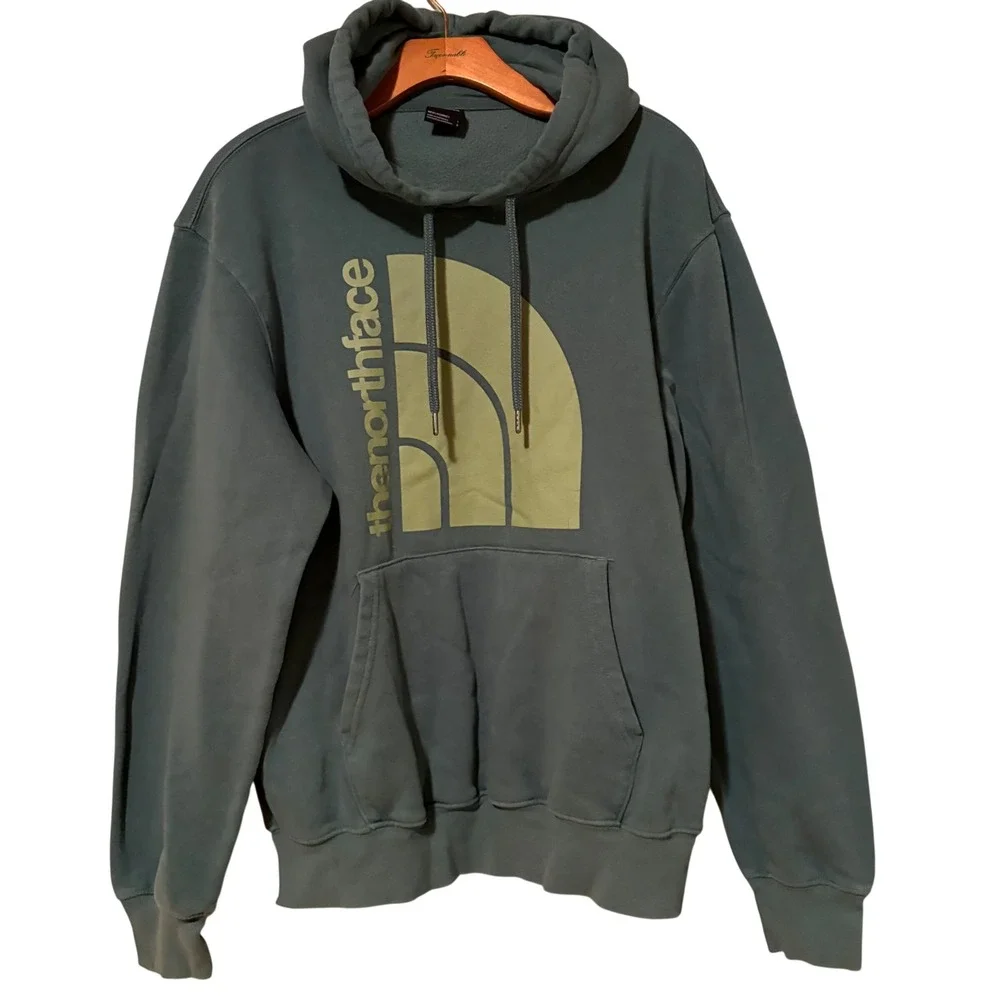 The North Face Jumbo‎ Half Dome Pullover Hoodie Sweatshirt Green Size large